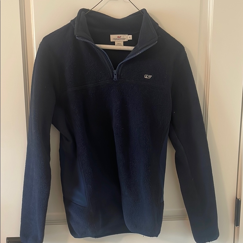 Vineyard Vines Women’s Navy Blue Quarter Zip Fleece